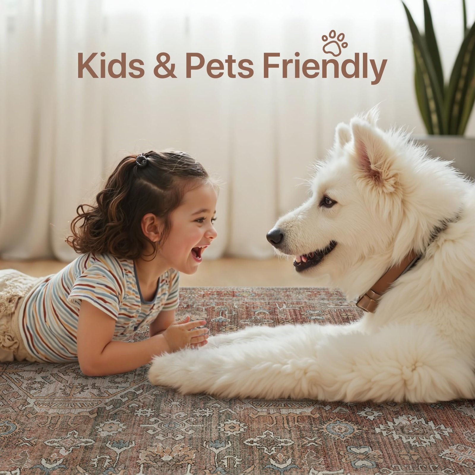 DAIMYO HILLS Washable Runner Rug 2x5, Non Slip Vintage Hallway Runner, Ultra Thin Low Pile Washable Carpet for Kitchen Entryway Bedroom, Brown - Image 103